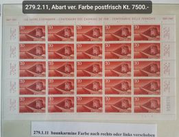 Nr. 279.1.11, Gotthardschnelzug postfrisch Kt. 7500.-++