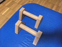 Holz Parallettes / Liegestützgriffe - Top Zustand 💪🏼 (53)
