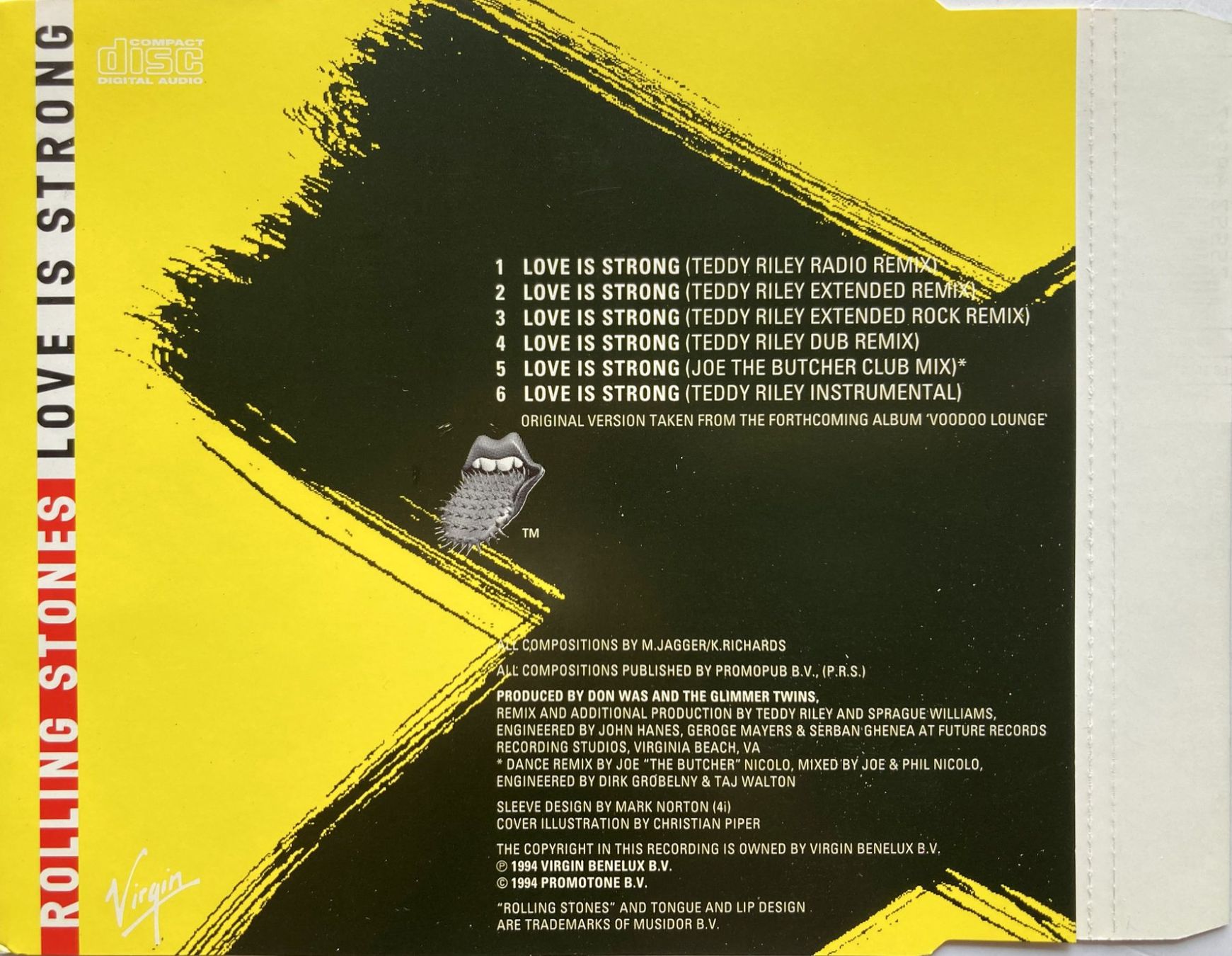 CDs: ROLLING STONES - LOVE IS STRONG – D'occasion à Bottens par hotter-than-hell 1