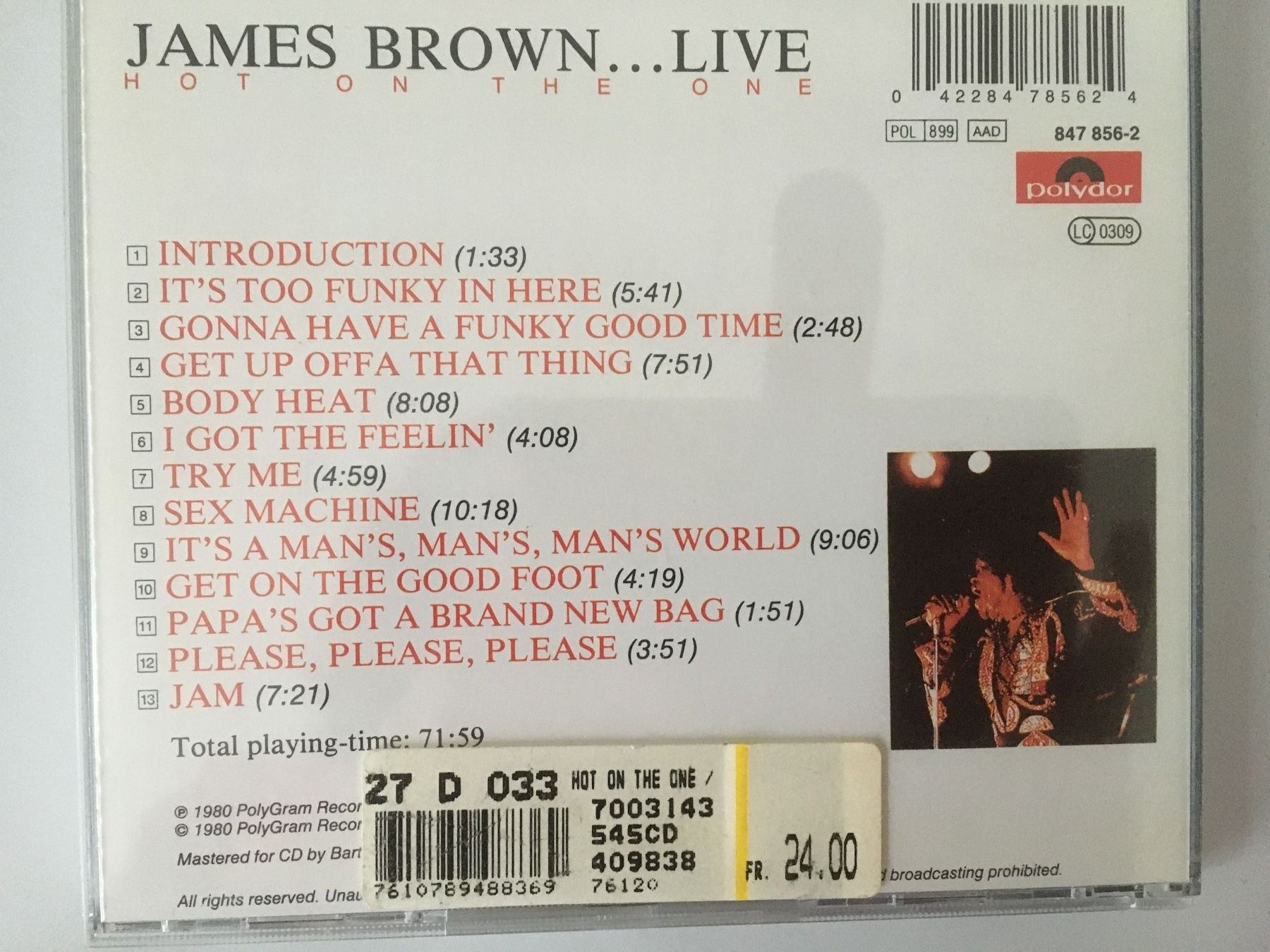 CD: James Brown ... Live – Usato da Oberurnen venduto da Numi2000 1