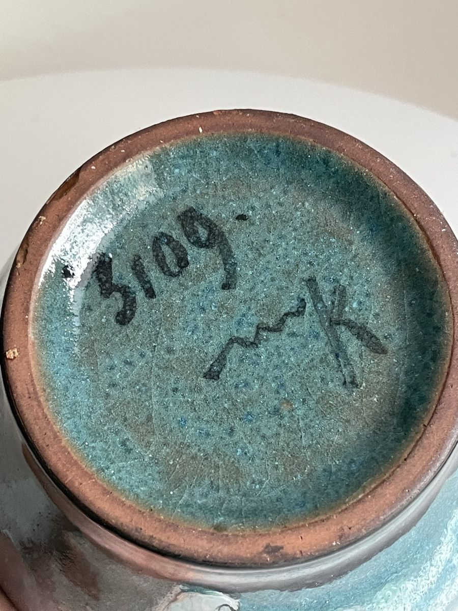 Vasi & Recipienti: Midcentury studio ceramic artist vase  – Usato da Basel venduto da Amechan. 2