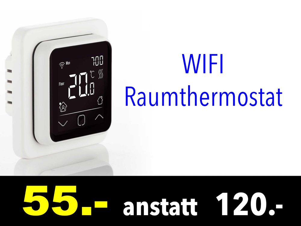 Raumthermostat 230V mit GIRA E2 021109 schwarz matt