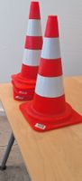 Verkehrskegel rot-weiss 4 Stk. gebraucht