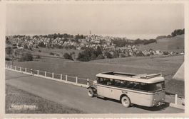 Heiden- Bahnpoststempel - 1949 Postauto