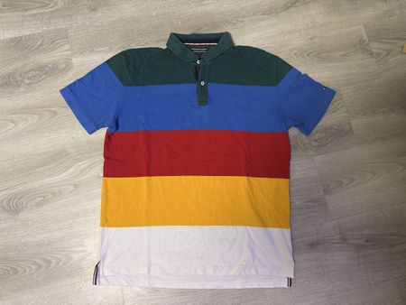 Polo Tommy Hilfiger coloré, taille XL