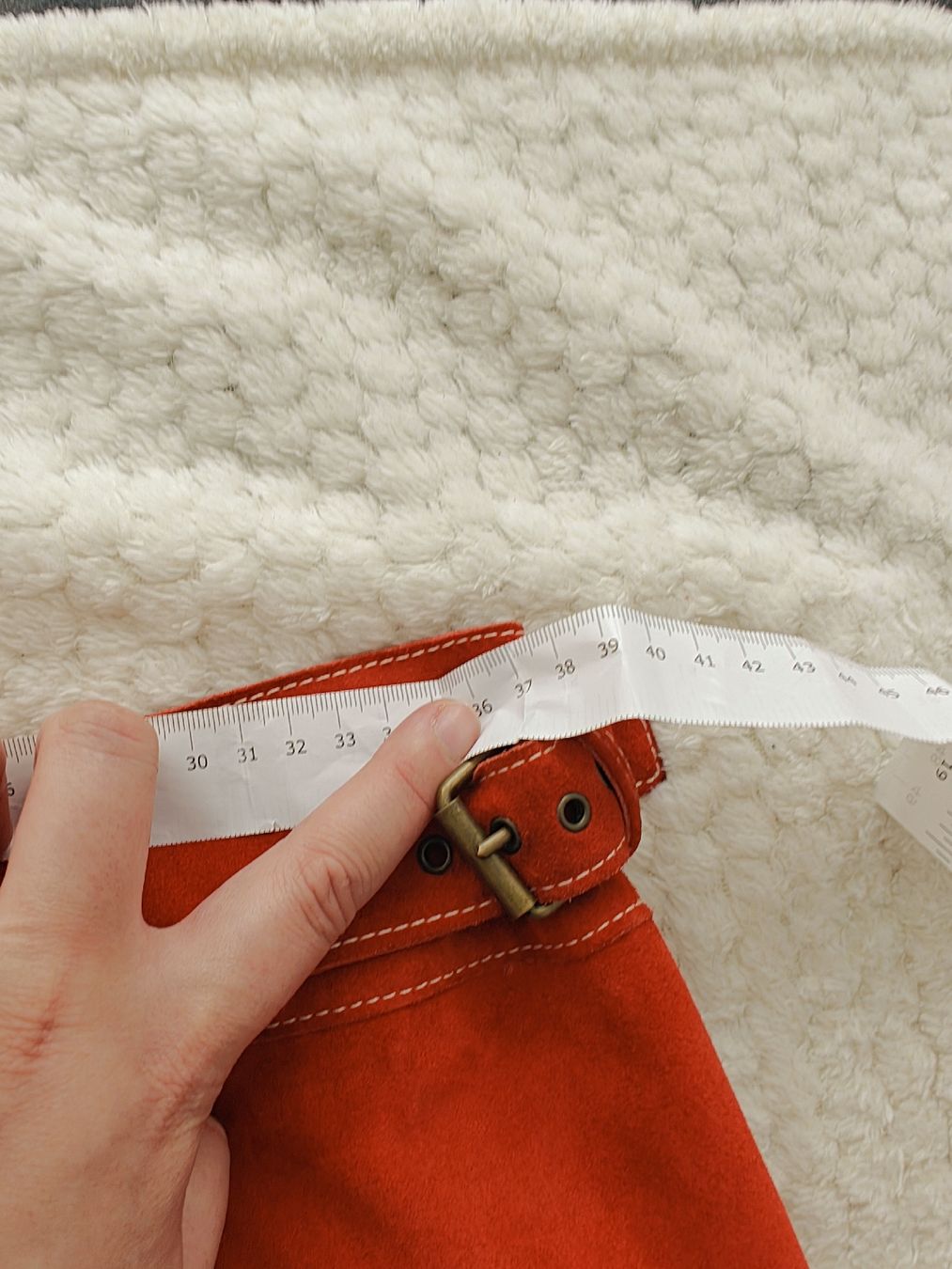 Gonne: Guy Rover Red Suede Wrap Skirt – Usato da Wabern venduto da kat_w92r 6