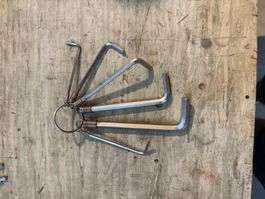Jeu de 6 clés Allen sur anneau, 2.5 à 8