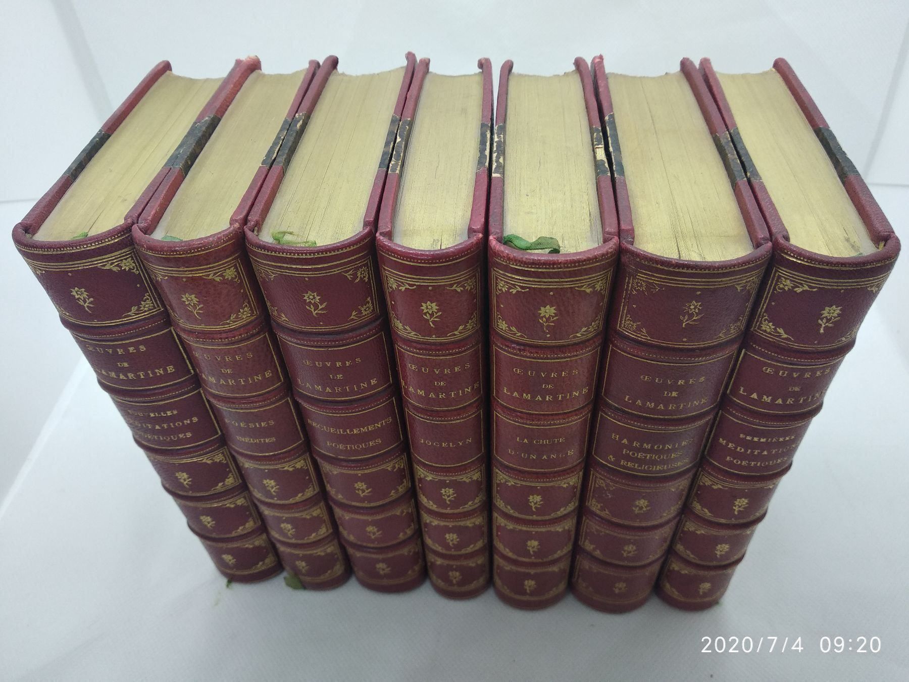 Gemälde: LAMARTINE  OEUVRES 1885-86 – Gebraucht aus Goldach von Gaip 1