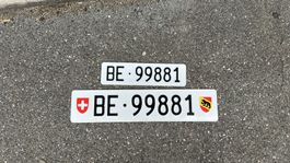 Autonummer Nummernschild Kontrollschild | BE99881