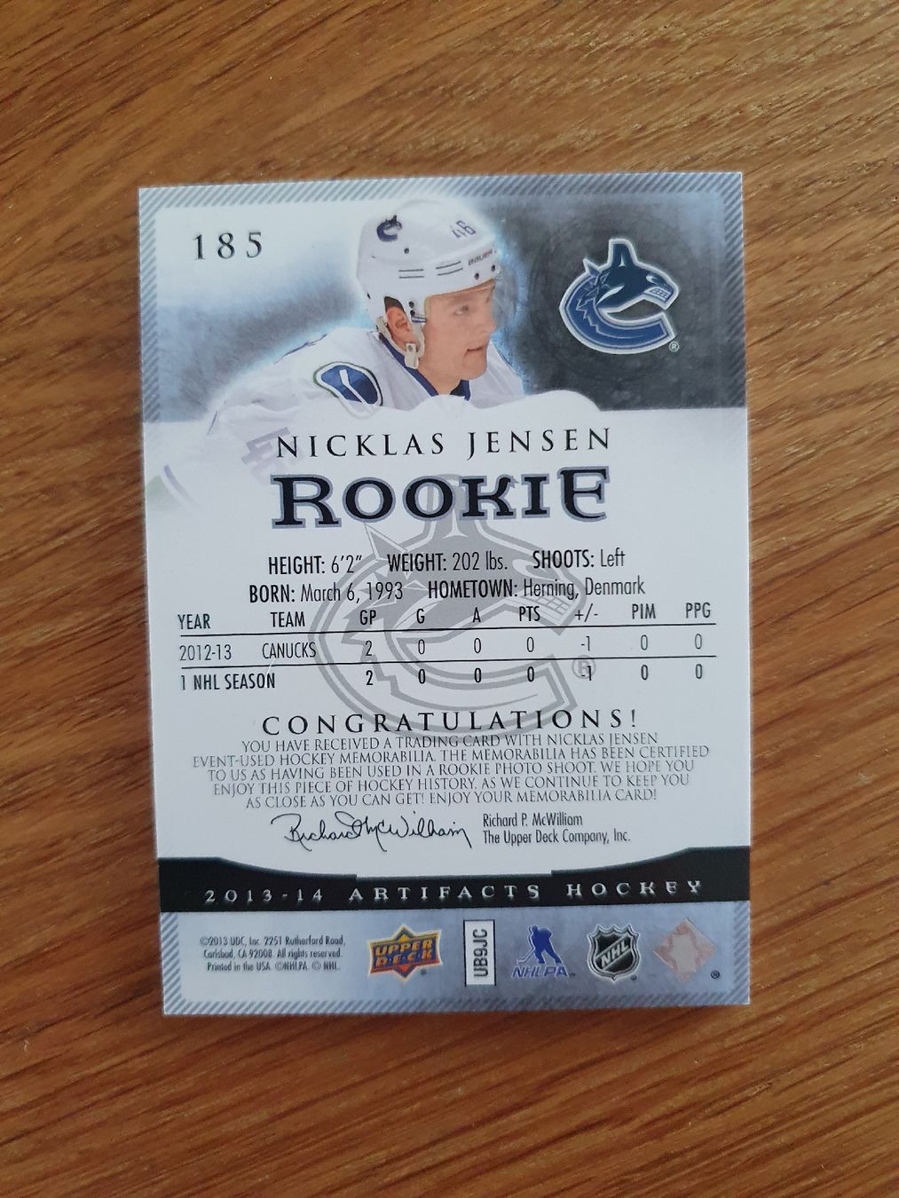 NHL Sammelbilder & Trading cards: NHL Rookie karte – Gebraucht aus Büren an der Aare von Trash4 1