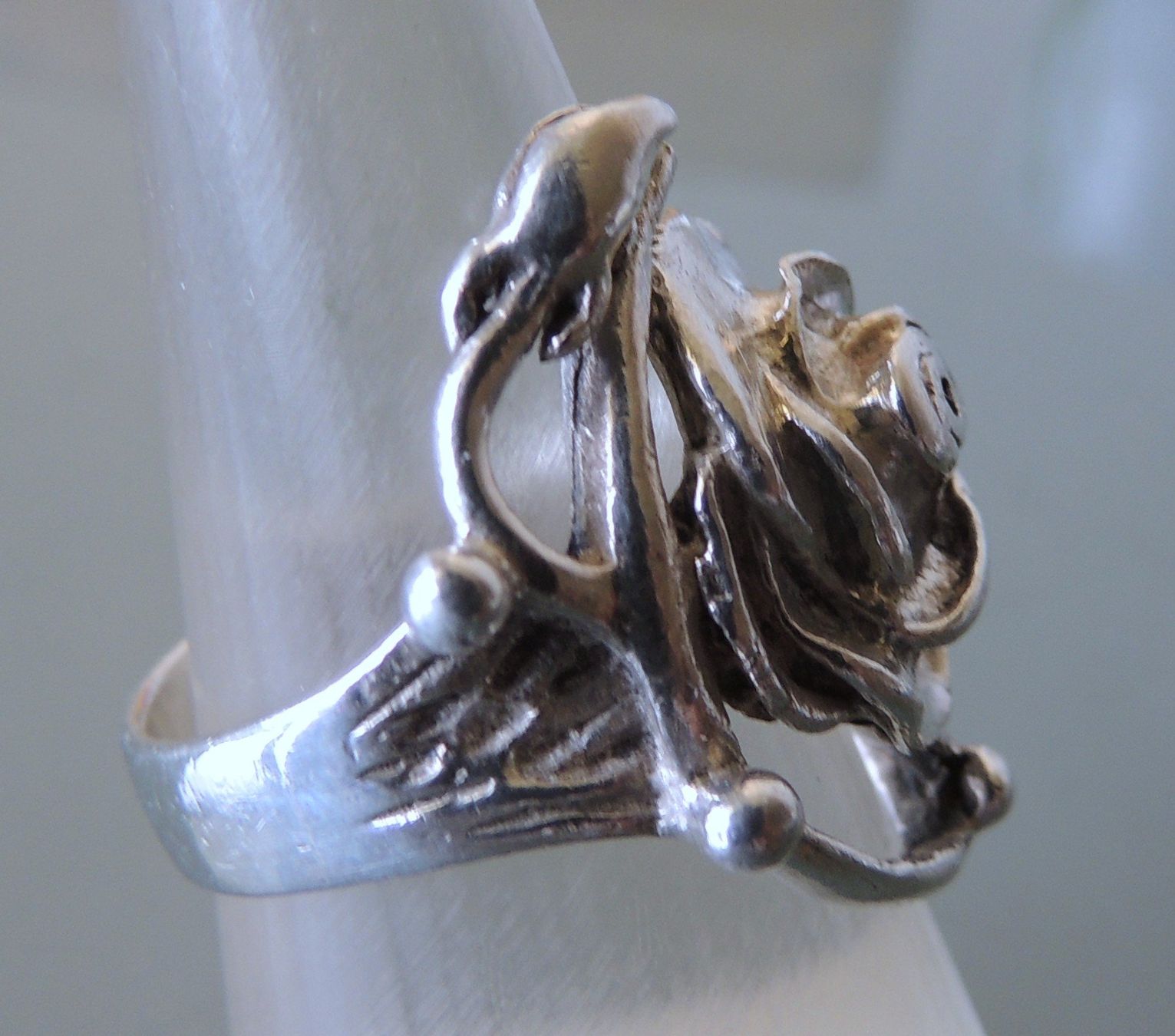 Anelli: Rose Silber 925 Fingerring Gr. 55 – Usato da Waldenburg venduto da schaller707 2