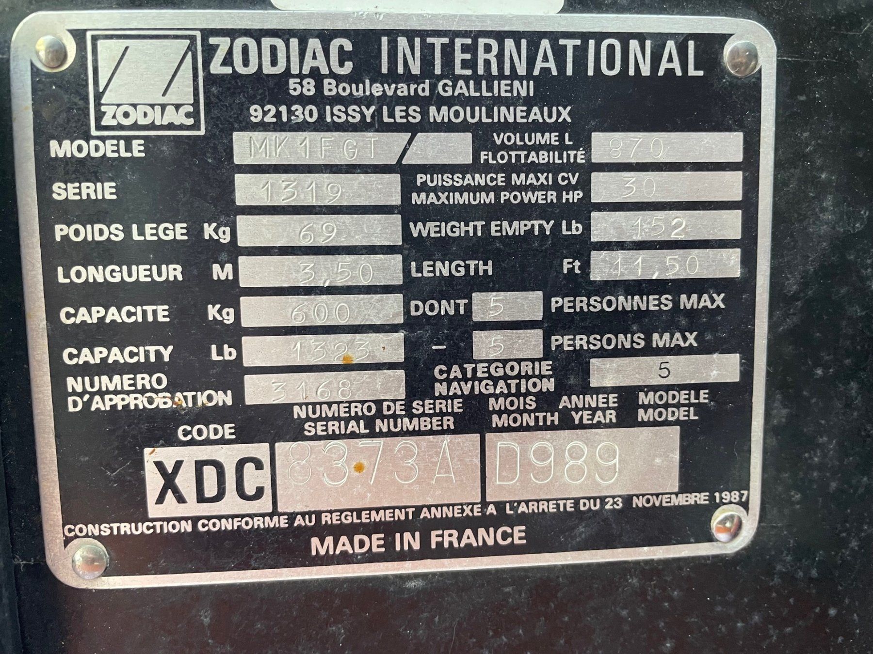 Zodiac Bateaux: Zodiac Schlauchboot ohne Motor – D'occasion à Meggen par Rbrett 1