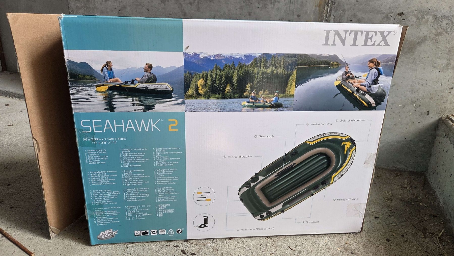 Boote: INTEX SEAHAWK 2 Schlauchboot 236x114x41cm – Gebraucht aus Schwanden b. Brienz von veloso_nuno