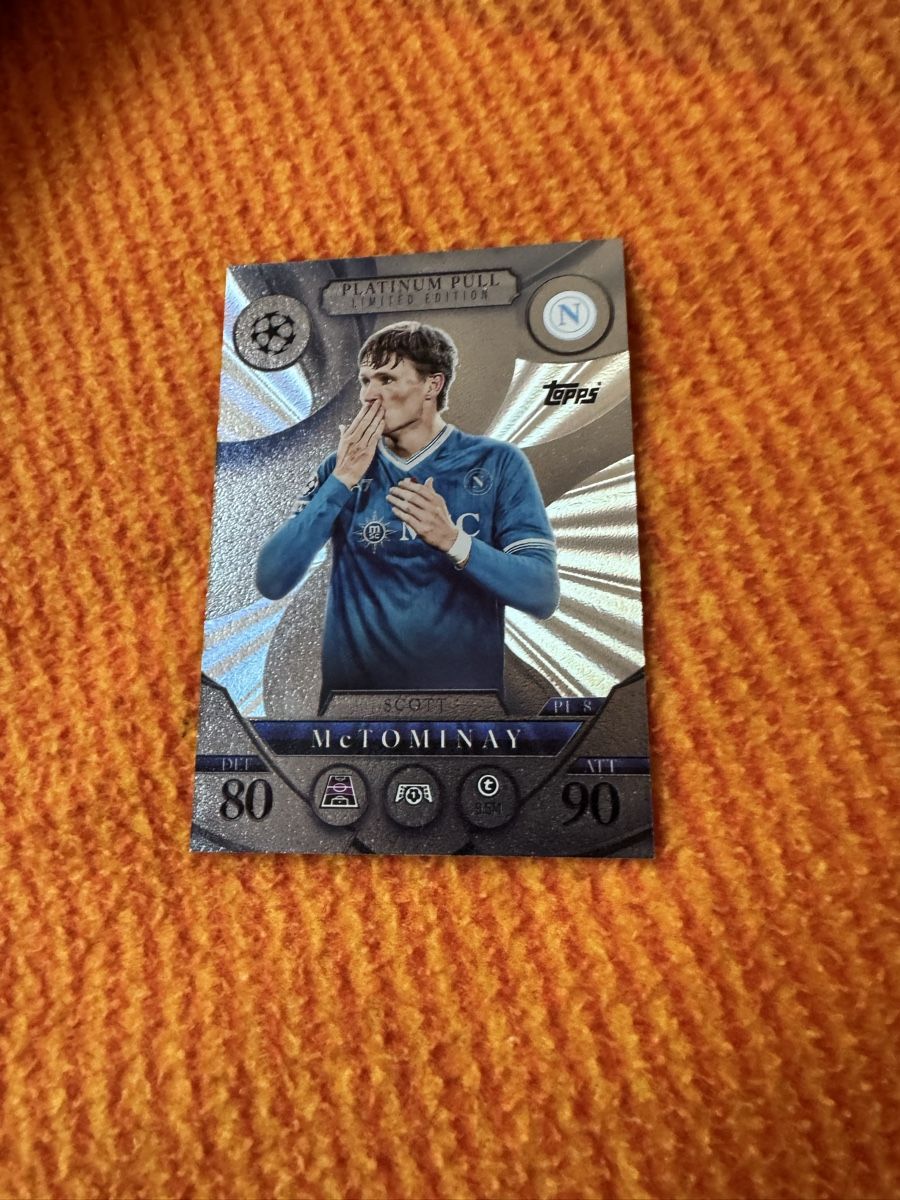 Topps Sammelbilder & Trading cards: Topps Match Attax Platinum Pull Scott MC Tominay – Gebraucht aus Schötz von PetraB05