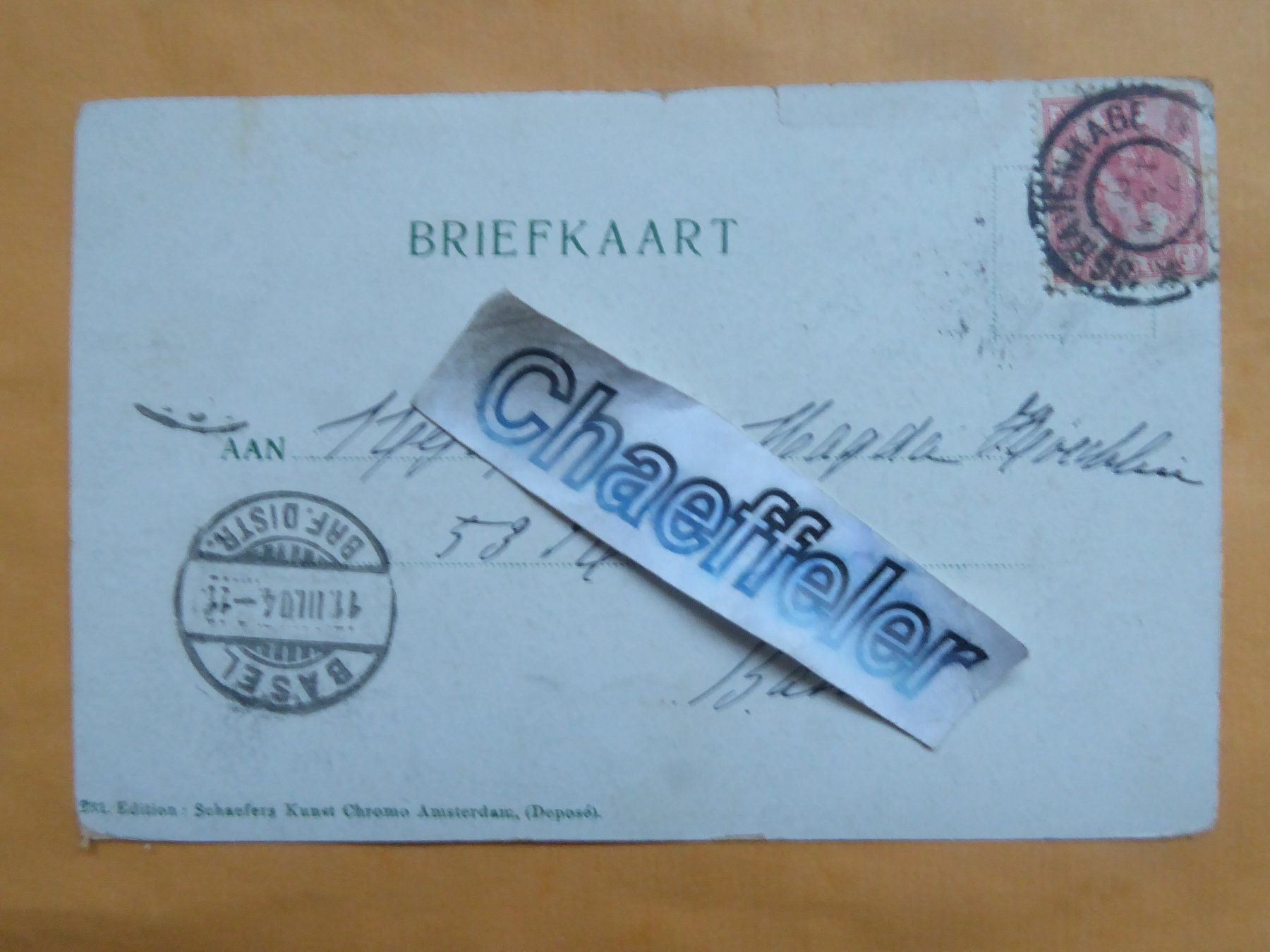 Cartoline postali: 1904 Rotterdam, Molens a.d. Boezem – Usato da Zürich venduto da Chaeffeler 1