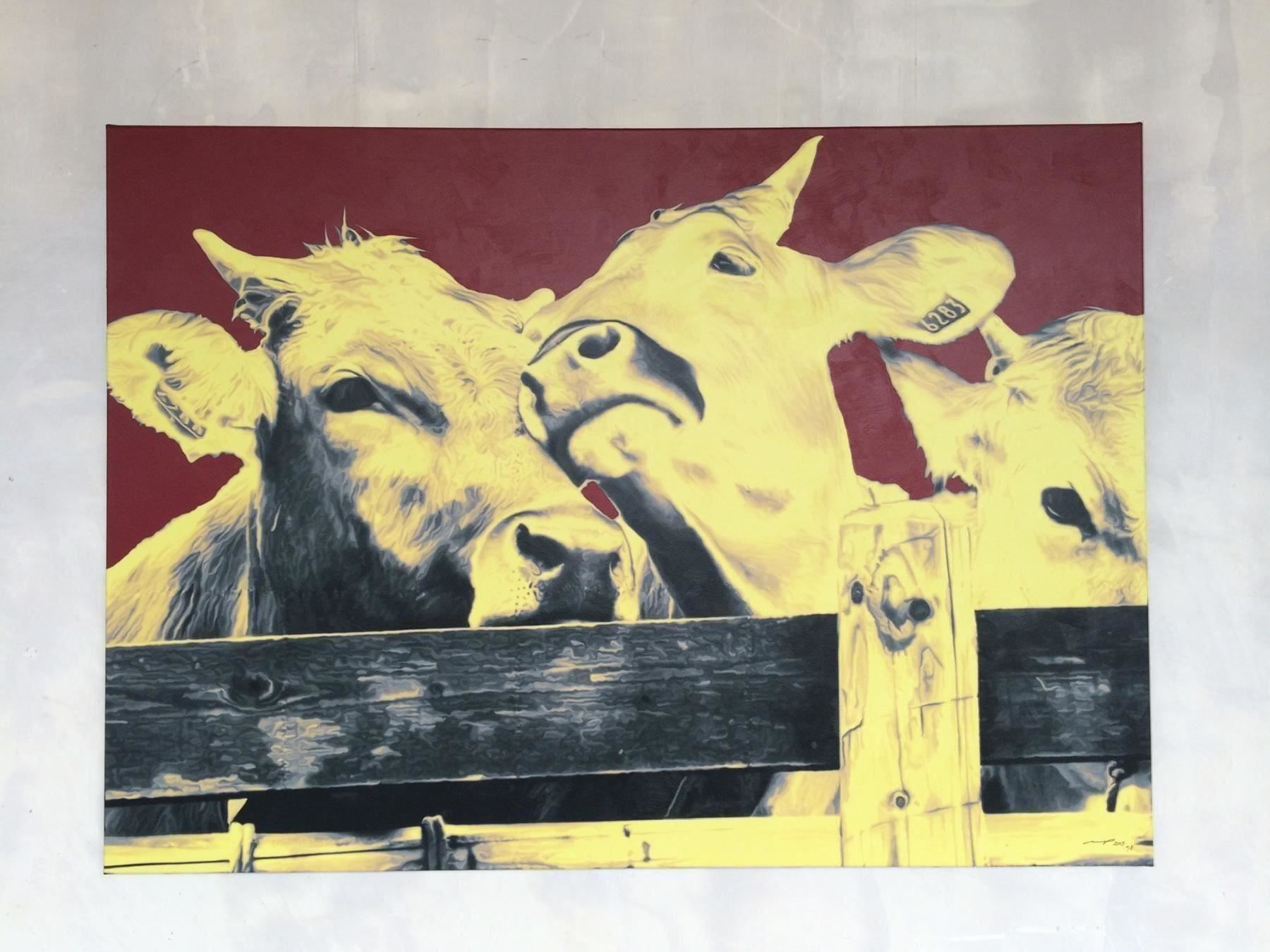Foto & Immagini: Kunstbild Kühe – Nuovo (secondo la descrizione) da Schaffhausen venduto da Sonne25 1