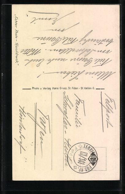 Cartoline postali: AK Schwellbrunn, Ortsansicht mit Kirche – Usato da Berlin venduto da bartko-reher 1