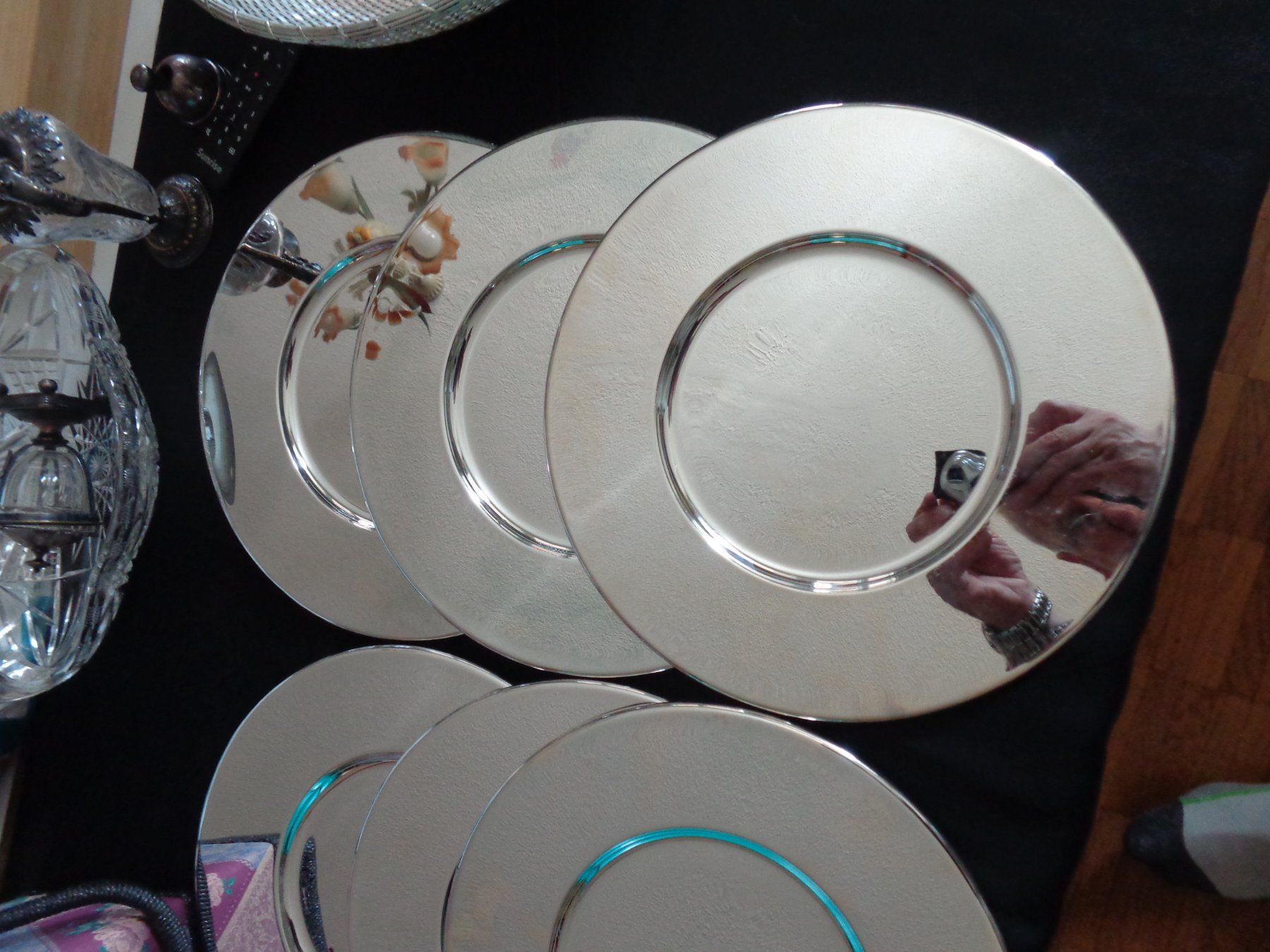 Christofle Servierplatten: * 6 X DESSOUS DE PLAT CHRISTOFLE ORIGINAL NEUF – Neu (gemäss Beschreibung) aus Morges von argento.oro.65 3