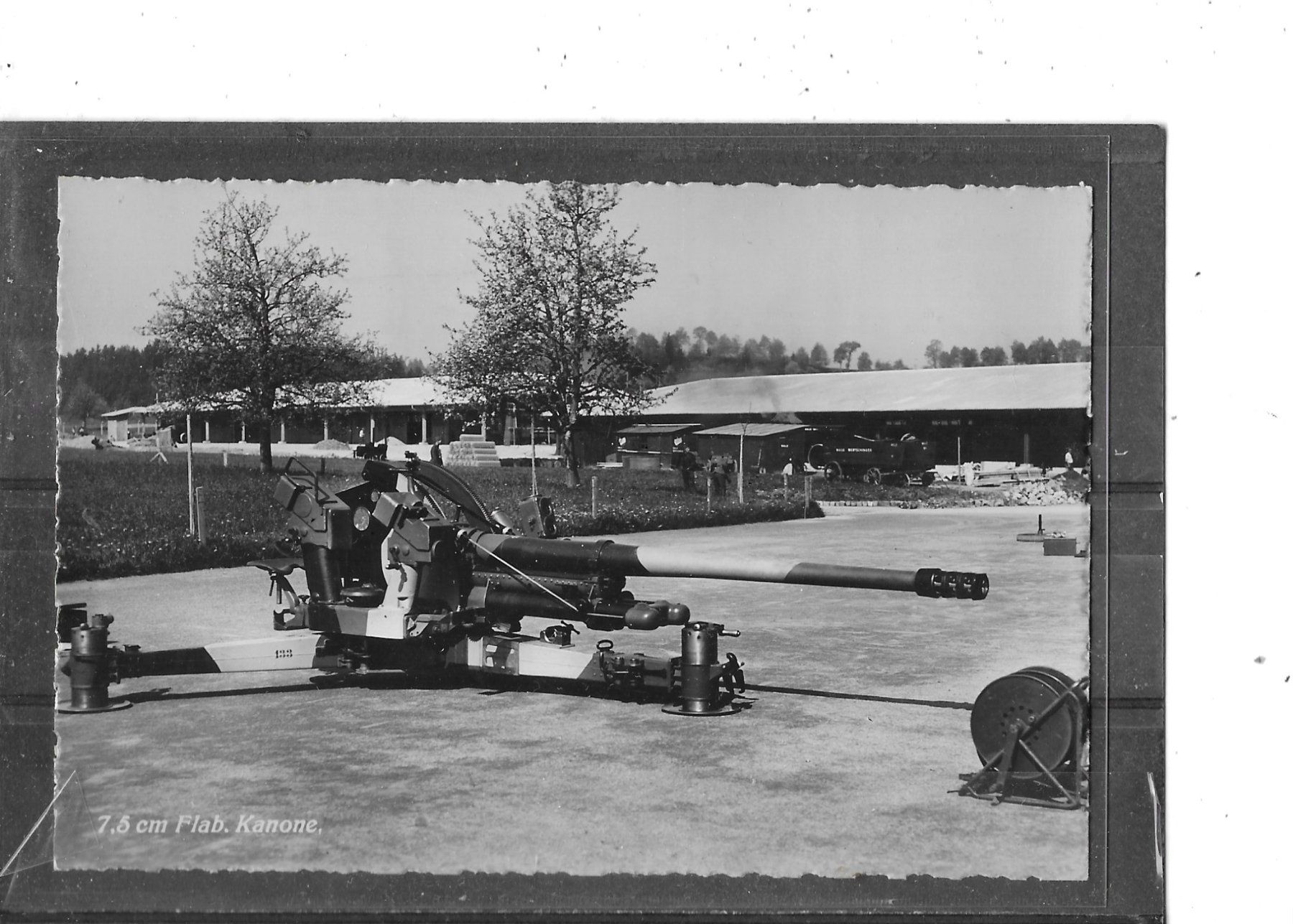 Cartoline postali: Ansichtskarte Militär 7.5 cm Flab.Kanone – Usato da Schocherswil venduto da Wilare