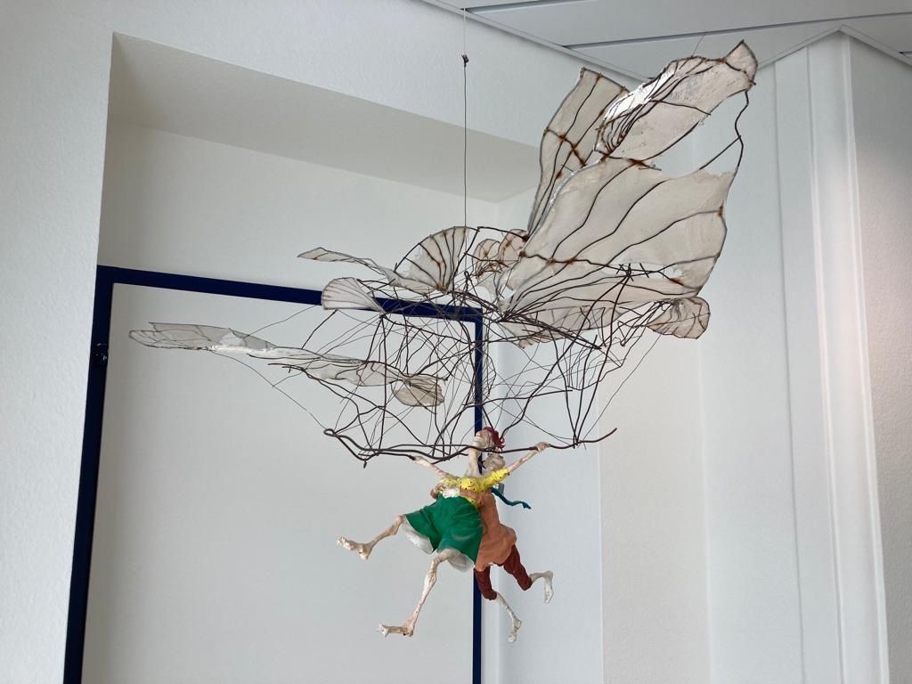 Sculture & Statue: Drahtplastik, Flugobjekt von Hanspeter Kamm – Usato da Dübendorf venduto da Maksi12 2