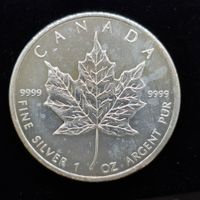 Kanada Maple Leaf 2009 5$ 1 Silber Unze stgl. 999/1000