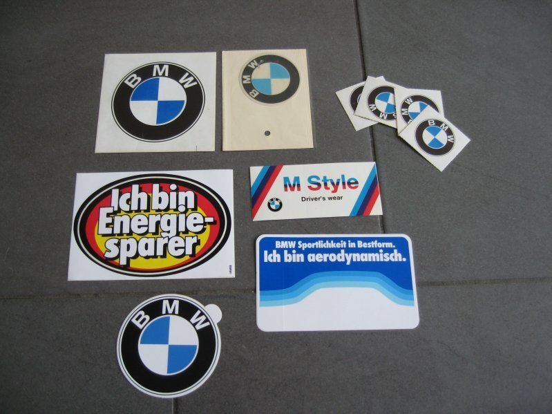 Aufkleber! 10 vintage BMW!