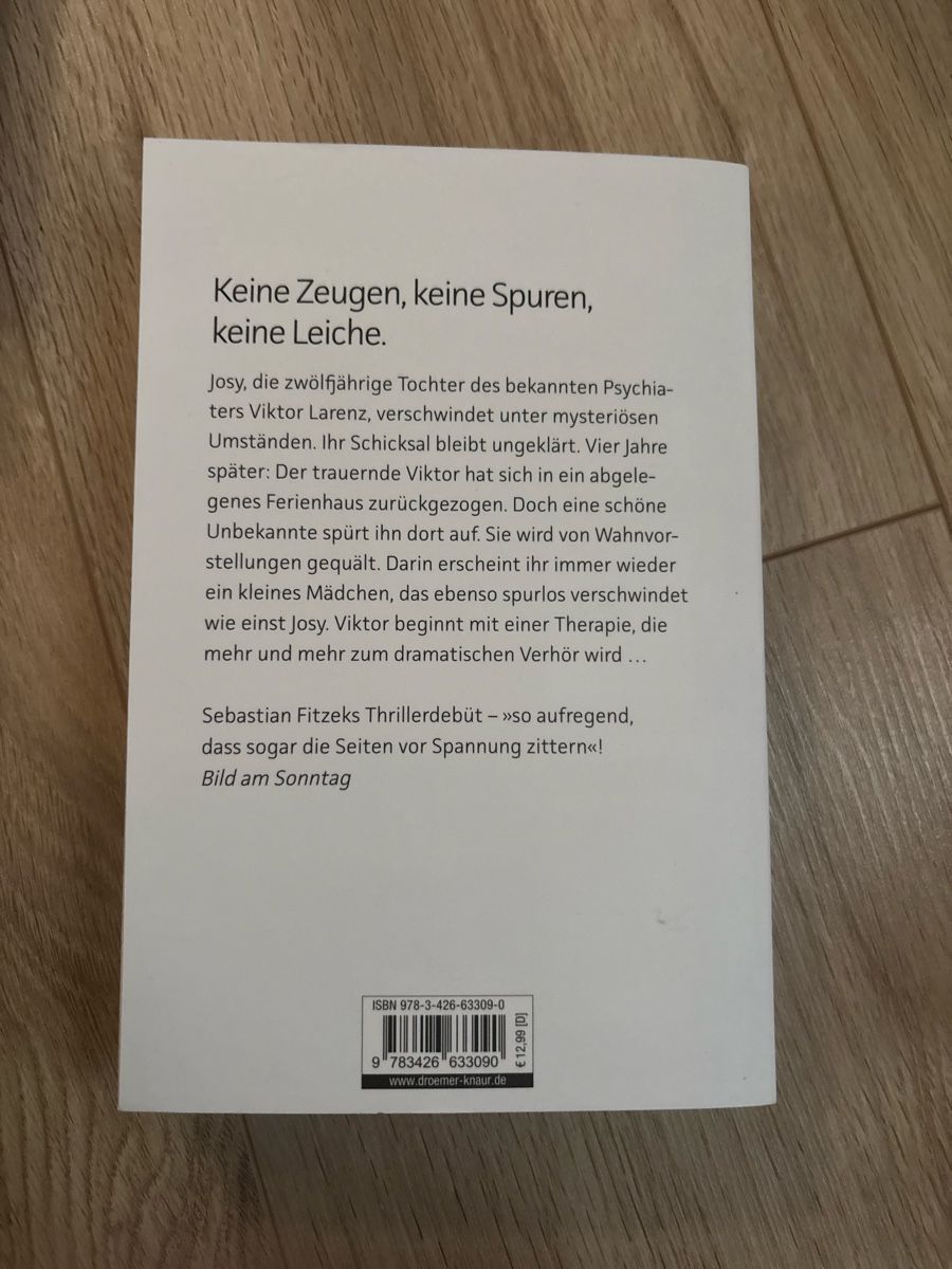Libri: Buch, die Therapie – Nuovo e nell'imballaggio originale da Näfels venduto da hano.degi 1