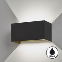 LED Aussen Wandleuchte, 20 cm x 10 cm