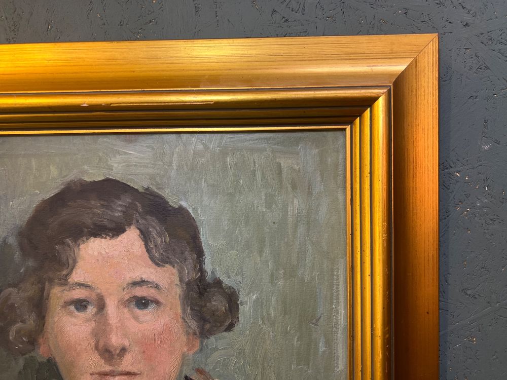 Original Ölgemälde von Johann Peter Flück Ein Damen Portrait Kaufen