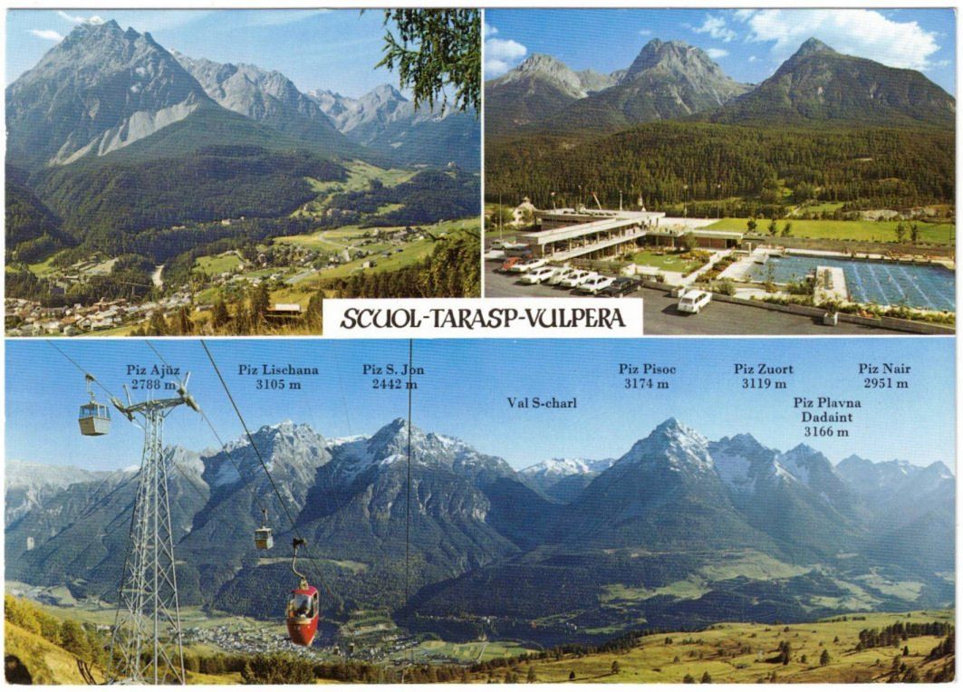 Cartoline postali: Scuol - 3 Bild AK – Usato da Binningen venduto da Mountainrider
