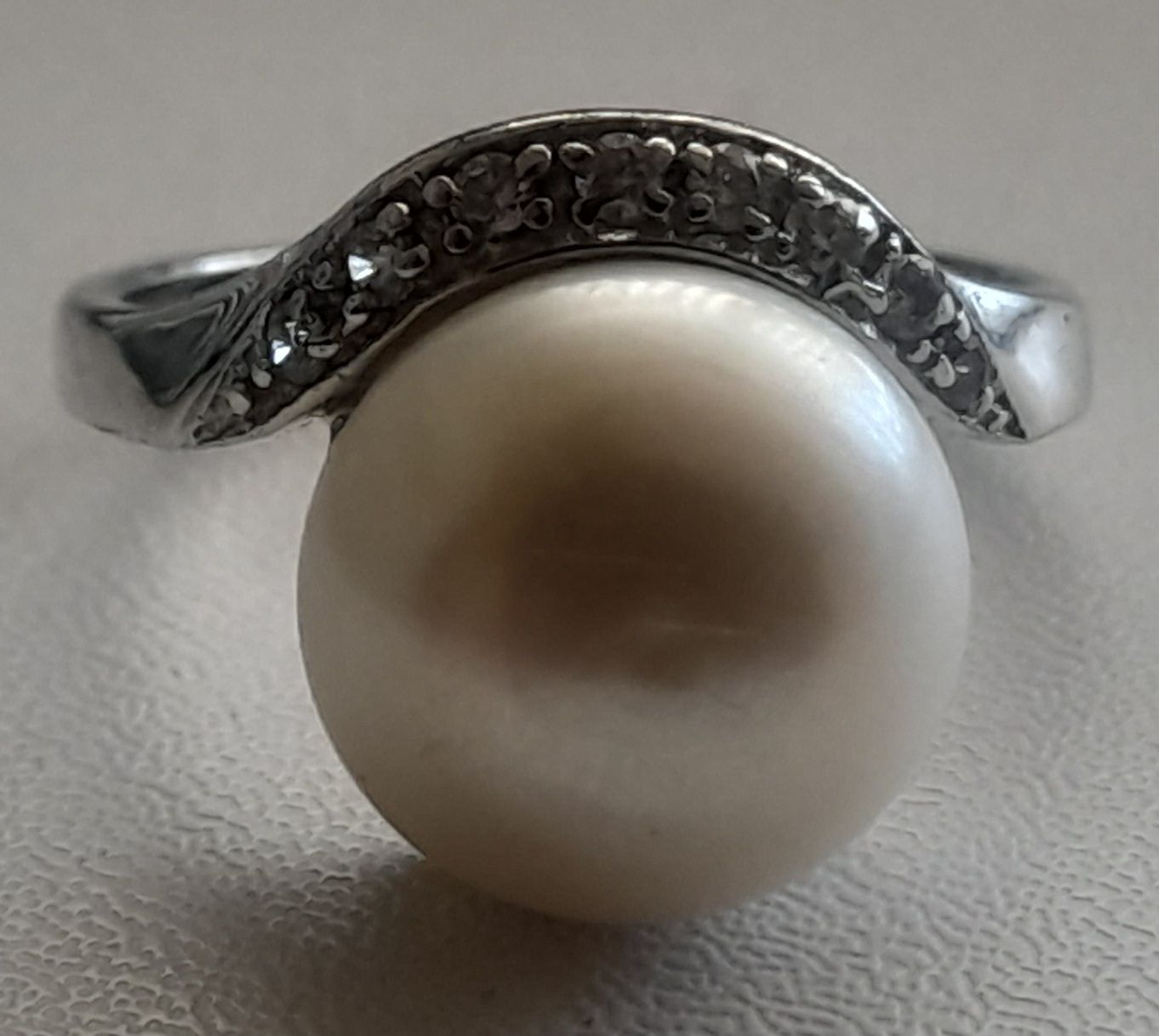 Anelli: Bague en argent 925,et Perle  – Usato da Lausanne venduto da Glam-Luxe
