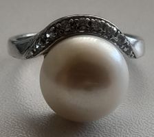 Bague en argent 925,et Perle 