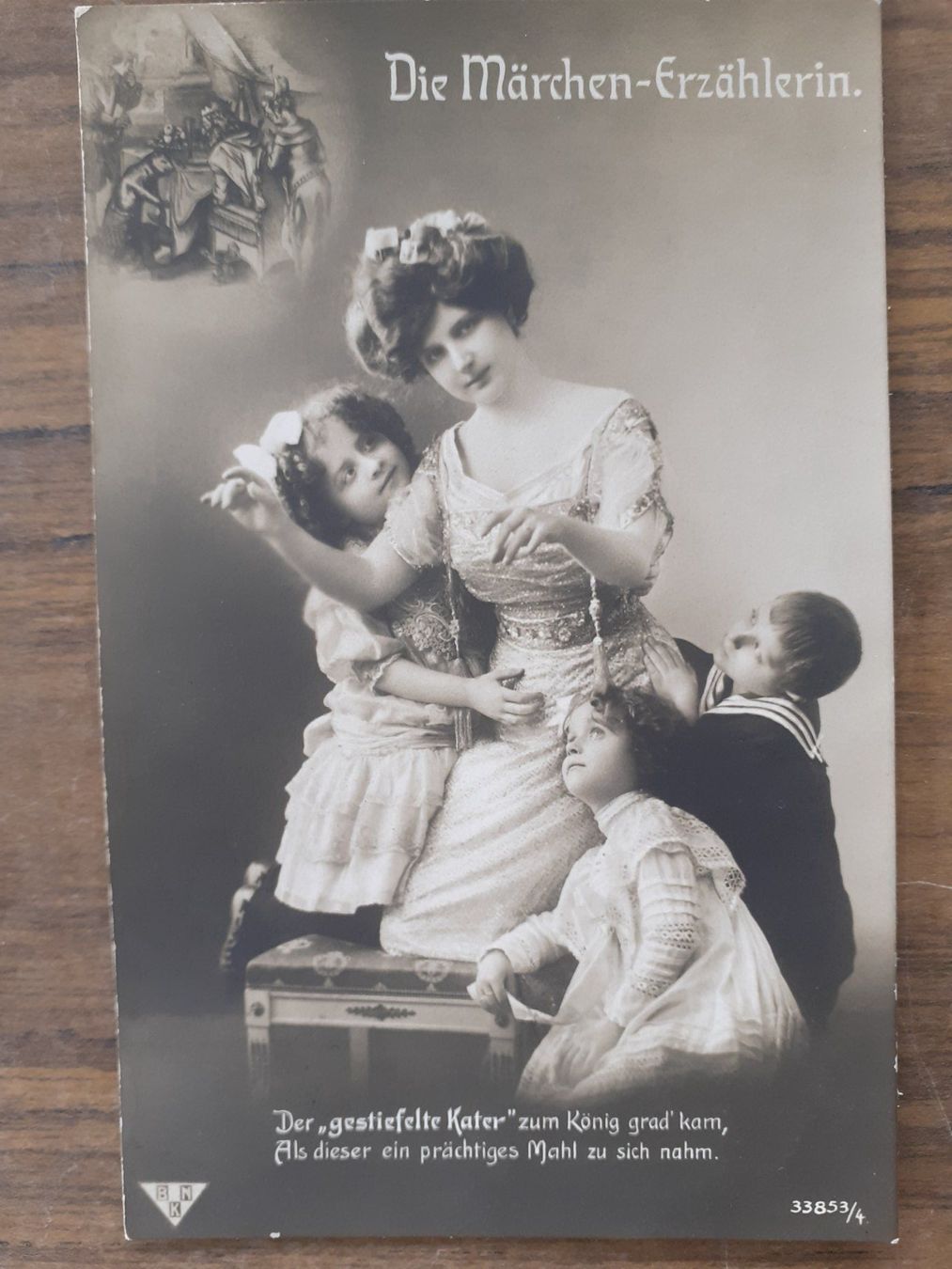 Cartoline postali: Ansichtskarte Märchen Märchenerzählerin 1913 – Usato da Mörschwil venduto da lindaswunderkiste