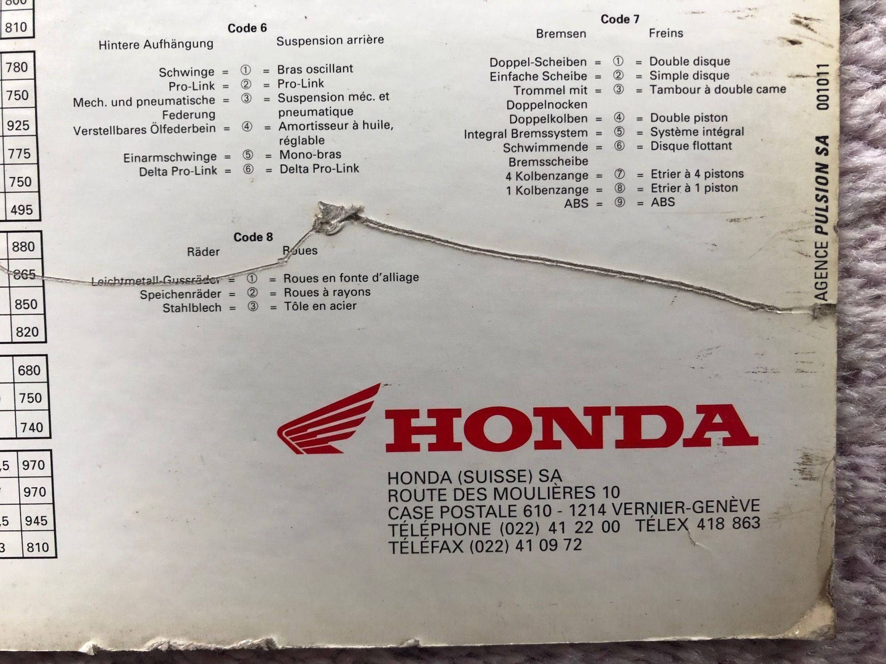 Altro: Honda panneau publicitaire – Usato da Morrens VD venduto da kawah2 7