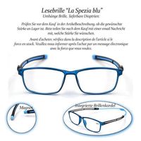 Lesebrille La Spezia blu +1.5