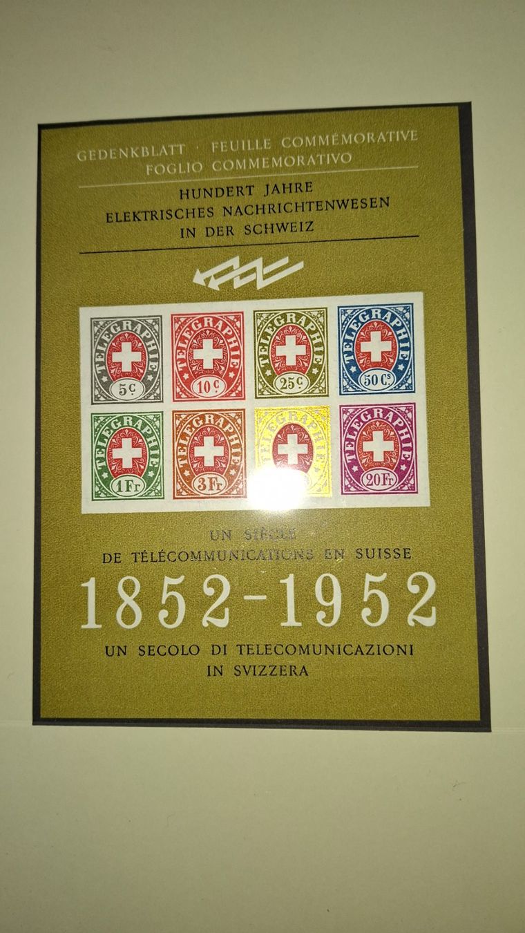 Tutti i francobolli: TEL1952 - Feuillet télégraphe 1952 – Usato da Trélex venduto da Phil_Albert