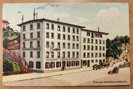 Gruss aus Mühlethal Schaffhausen, Rest. L. Schleck um 110