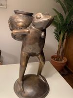 Antiker Frosch  Kupfer bronziert 52 cm hoch Rarität
