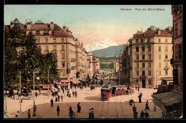 Genève, Rue du Mont-Blanc, Strassenpart