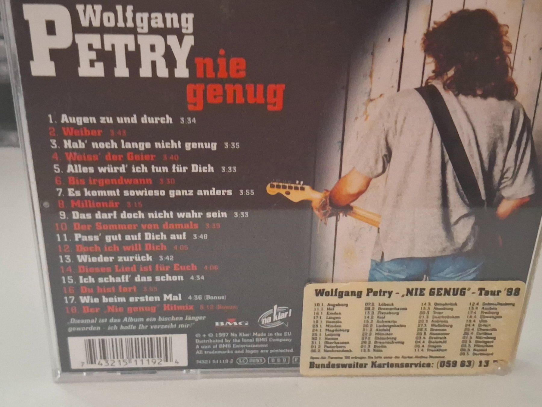 CDs: CD Wolfgang Petry  -"Nie Genug" – Gebraucht aus Aarberg von Jackup1 1