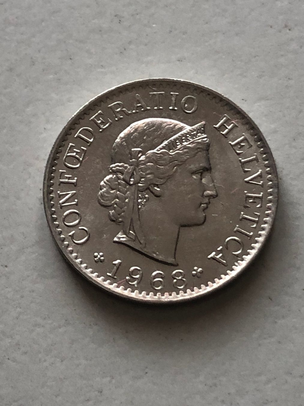 Toutes les monnaies: 5 Rp. 1968 fast unz. – D'occasion à Schötz par Odpa