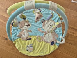 Fehn, Spielbogen mit Activity-Decke (3D) + Panda Stützkissen
