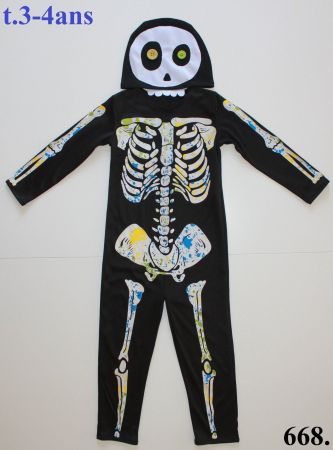 Costume squelette / Skelett t. 3 - 4 ans