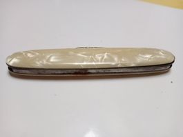 Vintage Perlmutt Taschenmesser Sackmesser Acier Garanti