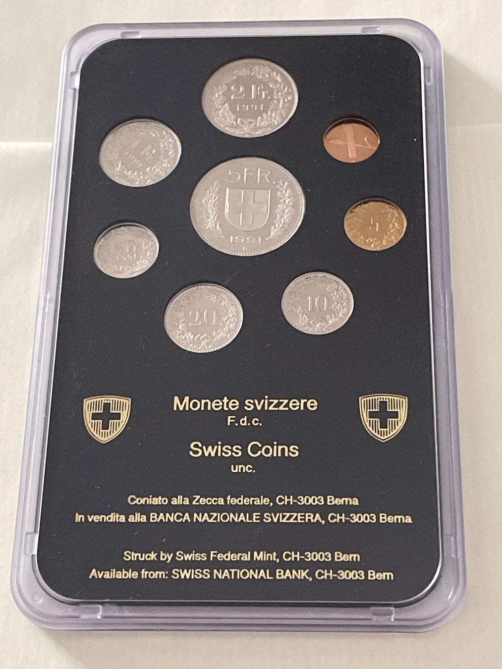 Alle Münzen: Münzsatz Schweiz 1991 Stgl – Neu und originalverpackt aus Schlossrued von Tkanada