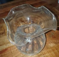 Glasvase IVV Made in Italy 23cm Breite H25cm Glas