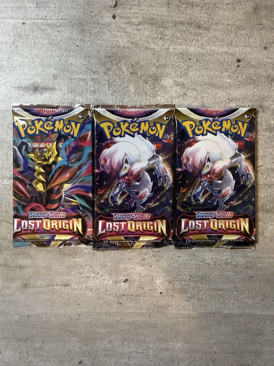 Pokémon Sammelbilder & Trading cards: 3x Lost Origin booster packs sealed ENG – Neu und originalverpackt aus Gandria von PokeBrothersCH