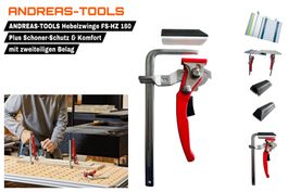 ANDREAS-TOOLS Hebelzwinge FS-HZ 160 mit Schoner soft Schutz