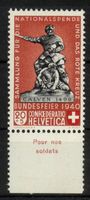 1940, Pro Patria, Geschichtl. Motive, B7, mit Tab, SBK 45 **