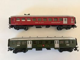 Märklin HO Personenwagen SBB Blech Speisewagen